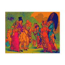 les invisibles 1810 fashion cartoon postcards
