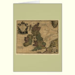 Les Isles Britanniques, 1700's Map cards