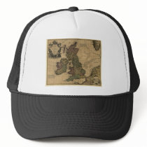 Les Isles Britanniques, 1700's Map hats by ZephyrusBooks Les Isles Britanniques, 1700's Map hats