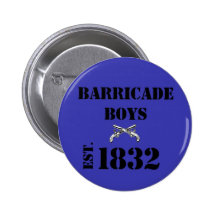 Les Misérables Love: Barricade Boys Button (Blue)