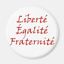 Les Misérables Love: Liberté, Égalité, Fraternité Refrigerator Magnets