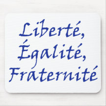 Les Misérables Love: Liberté, Égalité, Fraternité Mousepads