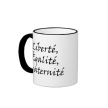 Les Misérables Love: Liberté, Égalité, Fraternité Mug