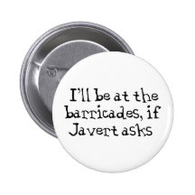 Les Miz - Javert Pinback Buttons
