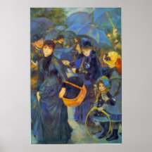 Les Para Pluies by Pierre Renoir Print