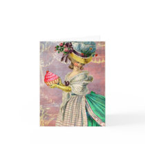 Les Petits Gateaux Marie Antoinette Cupcake Greeting Card