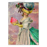Les Petits Gateaux Marie Antoinette Cupcake Greeting Card