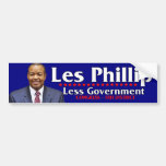 Les Phillip - Less Government Bumper Sticker