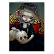 "Les Vampires: Les Crânes" Greeting Card