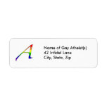 Lesbian and Gay Pride "Scarlet" Letter A Labels labels