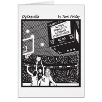 Lesbian Basketball Fans cards by Dykesville Lesbian Basketball Fans cards