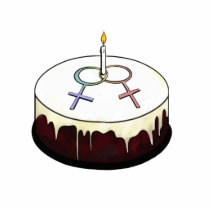 Lesbian Birthday Cake Photo Cut Out