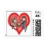 Lesbian Bride & Groom Stamp