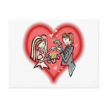 Lesbian Bride &amp; Groom Postcards