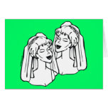 Lesbian Brides Gay Marriage Card