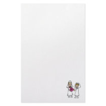 Lesbian Brides In Love Stationery Design