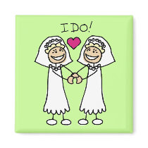 Lesbian Brides Magnet magnets