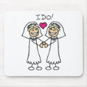 Lesbian Brides Mousepad