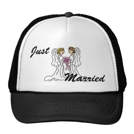 Lesbian Couple Mesh Hat