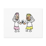 Lesbian Cute Brides Post Cards