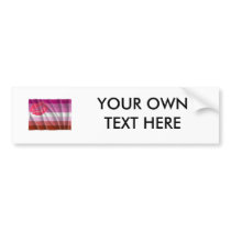 LESBIAN FLAG FLYING -.png Bumper Stickers