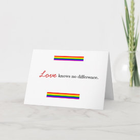 lesbian, gay adoption greeting card