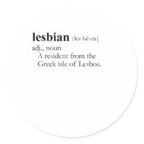 LESBIAN GREEK stickers