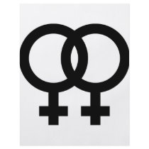 lesbian icon black flyers