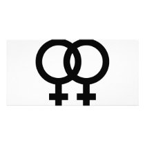lesbian icon black photo cards