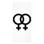lesbian icon black rack card template