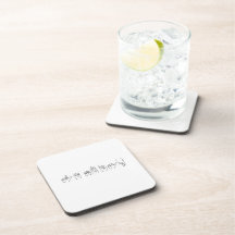Lesbian in Sign Language Drink Coaster