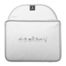 Lesbian in Sign Language Sleeve For MacBook Pro