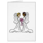 Lesbian Interracial Couple Card