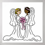 Lesbian Interracial Couple Print