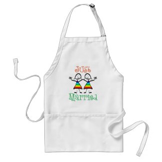 Lesbian Just Married apron