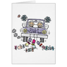 Lesbian Just Married Cards
