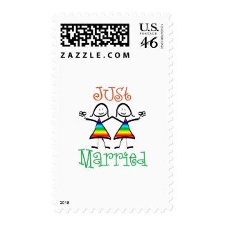 Lesbian wedding stamps