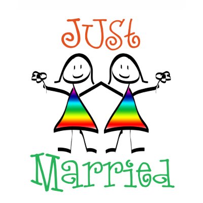 Lesbian Just Married T-shirt