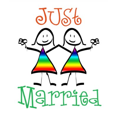 Lesbian Just Married T-shirt