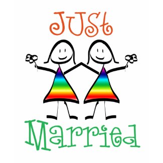 Lesbian wedding T-shirt