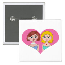 Lesbian Love Buttons