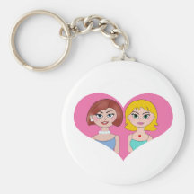 Lesbian Love Keychain