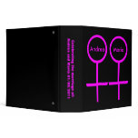 Lesbian Lovers Customizable Wedding Album Vinyl Binder