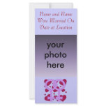 Lesbian Marriage Hearts Personalized Rack Card
