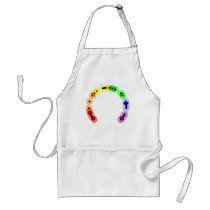 Lesbian Morse Code Arc Apron aprons