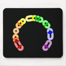 Lesbian Morse Code Arc Mousepad