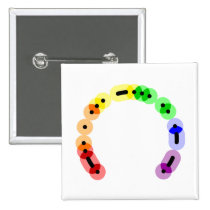 Lesbian Morse Code Arc Square Button buttons