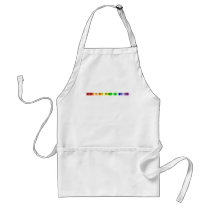 Lesbian Morse Code Bar Apron aprons