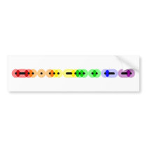 Lesbian Morse Code Bar Bumper Sticker bumper stickers