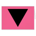 Lesbian Pride Black Triangle cards